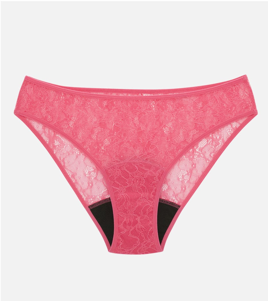 All Lace Brief - Recycled Nylon - Pink