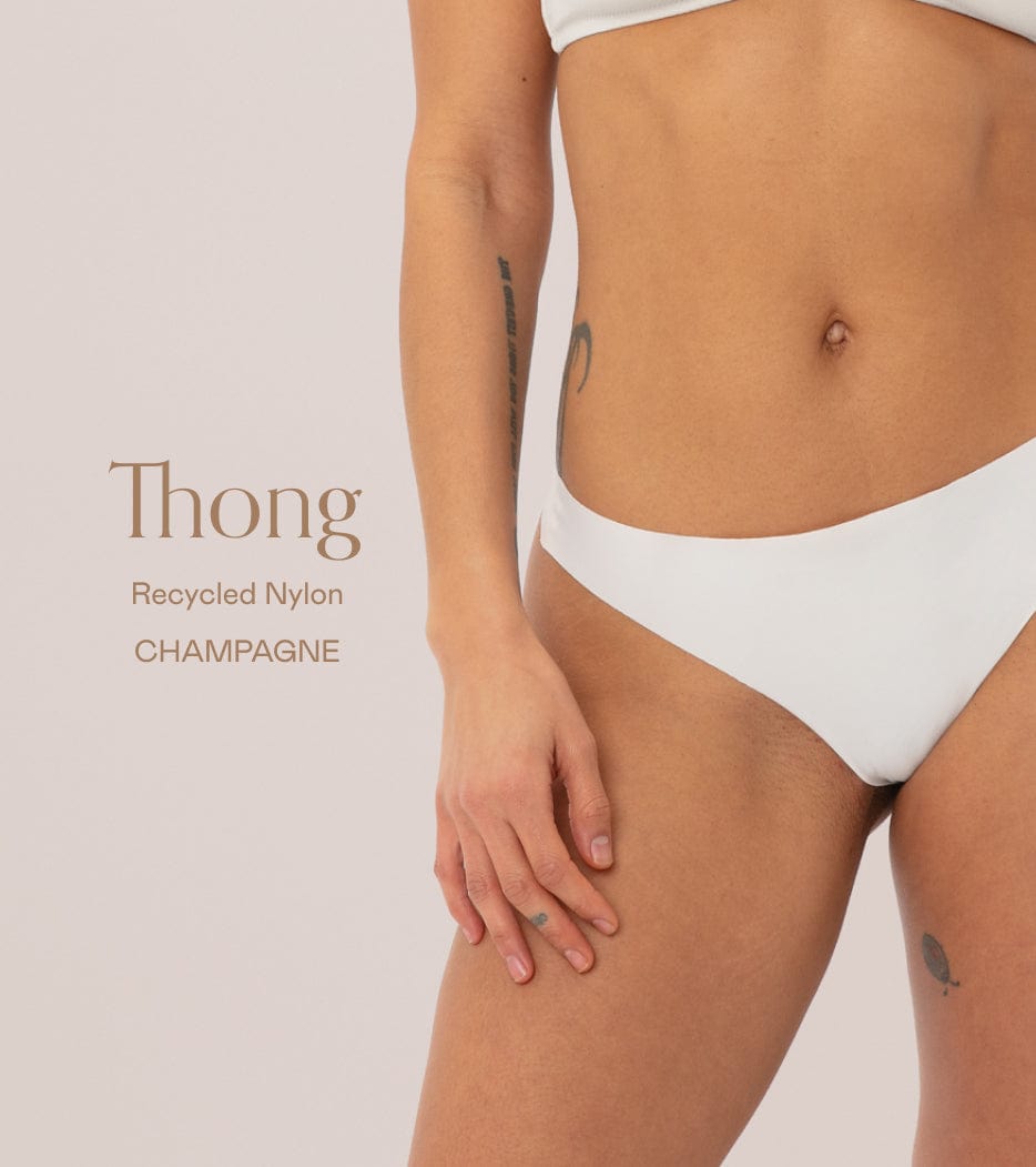 Clean cut Thong pack champagne - 5 pcs