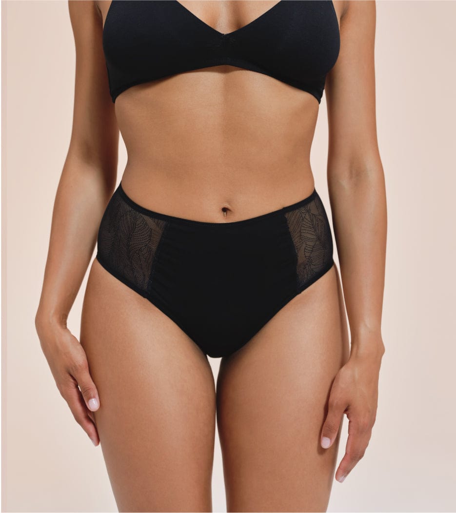 Lace High-Waist - Recycled Nylon - Black