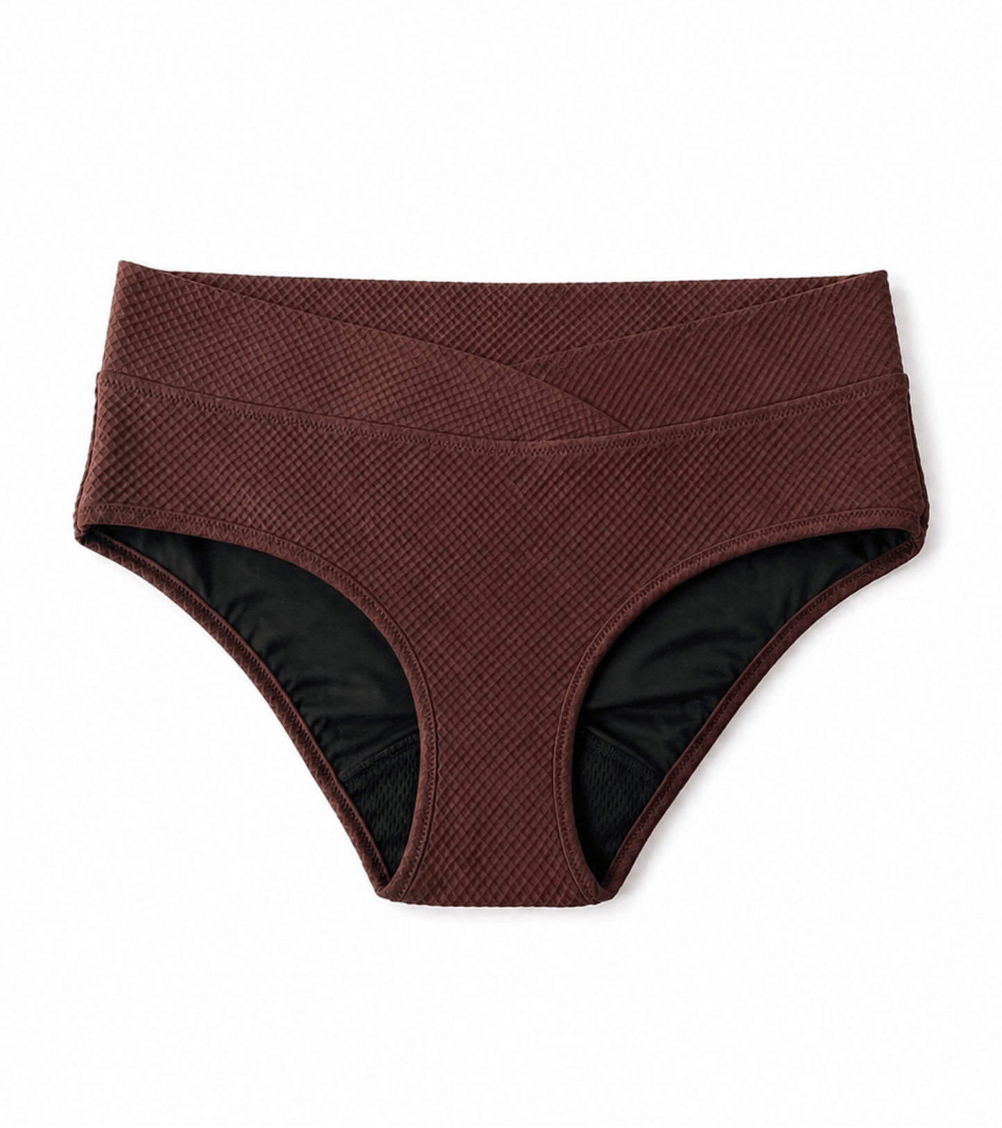 Period swimwear - Waffle - Classic - Brown