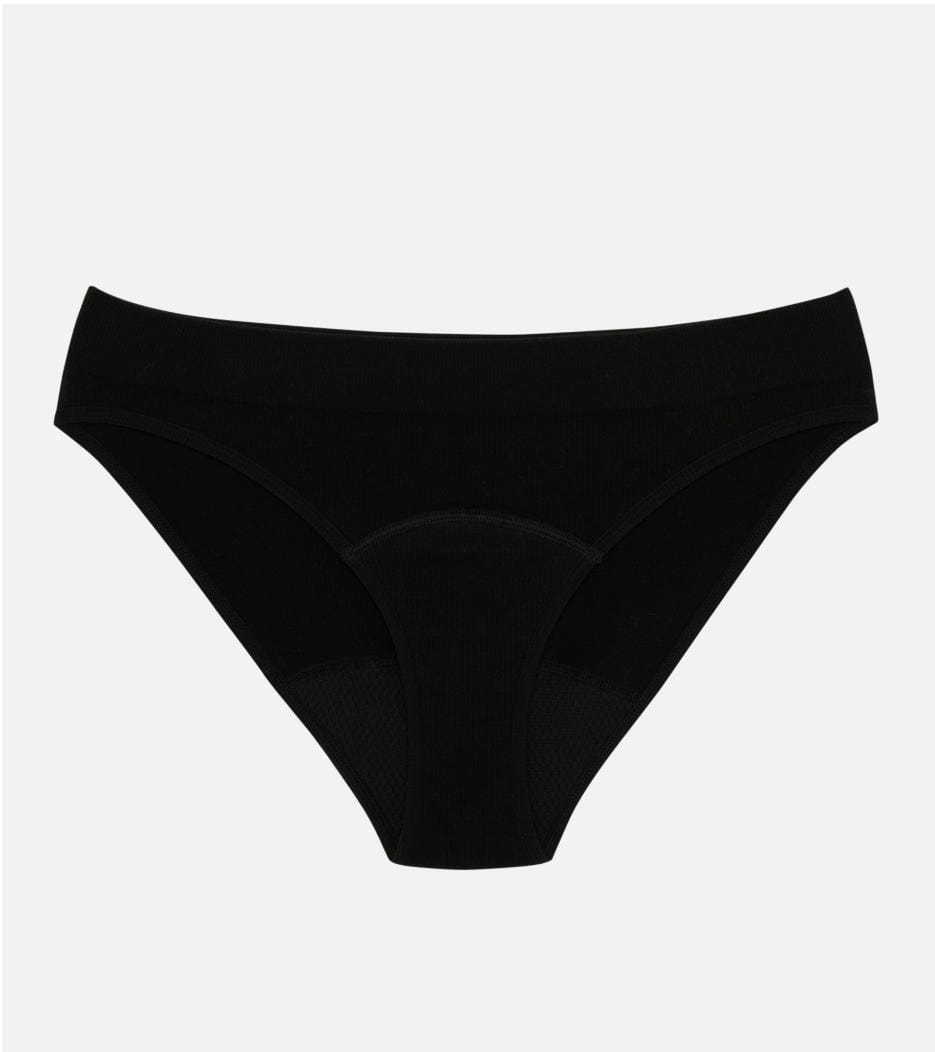 Seamless Ribbed Brief - Black