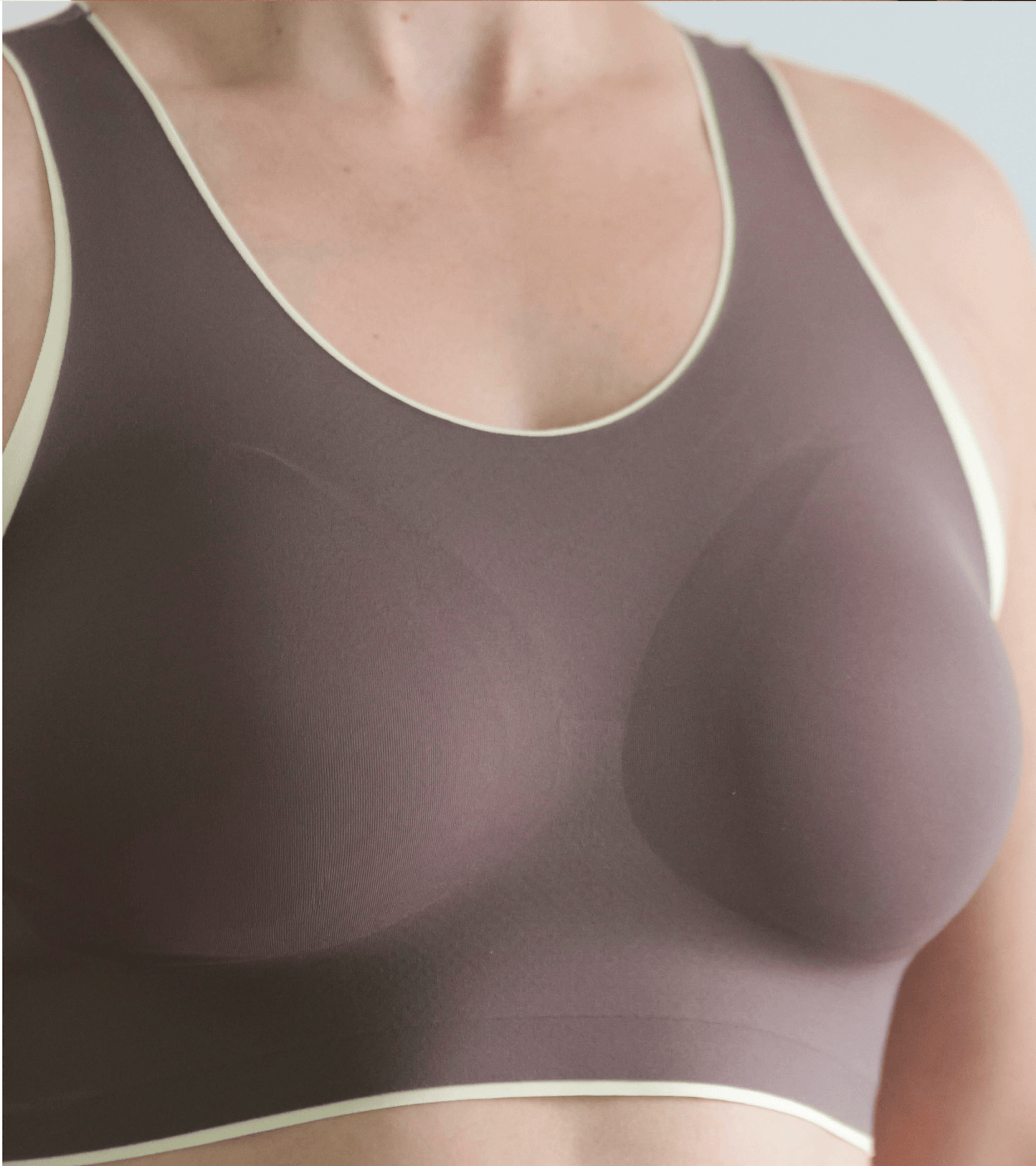 Sports Bra - Brown & Yellow